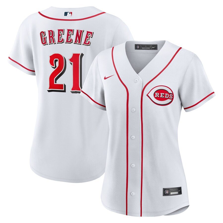 Women's Cincinnati Reds Hunter Greene Nike White Home Replica Jersey
