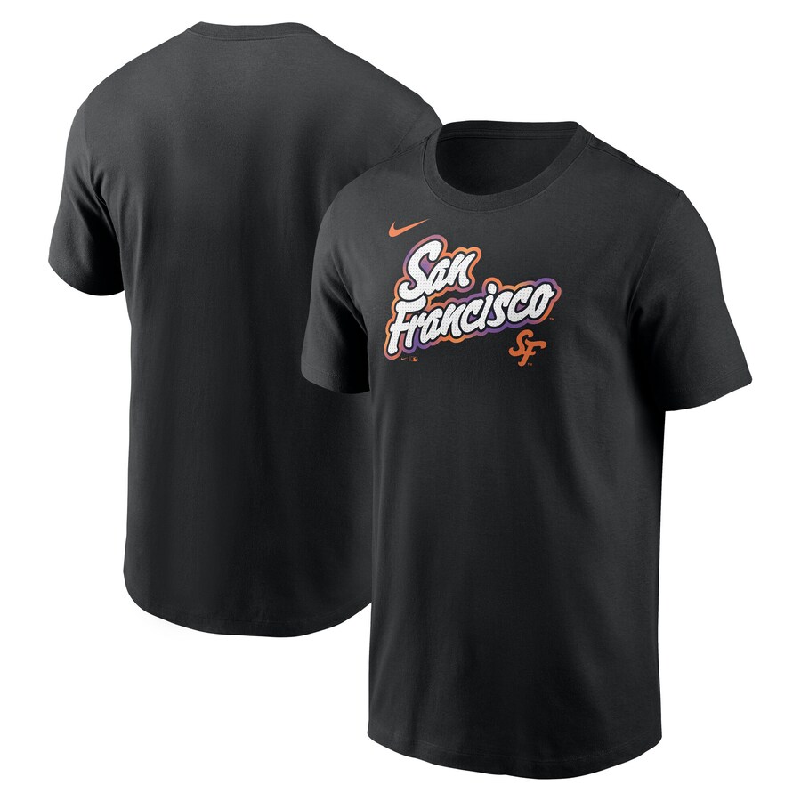 Men's San Francisco Giants Nike Black 2025 City Connect Wordmark T-Shirt