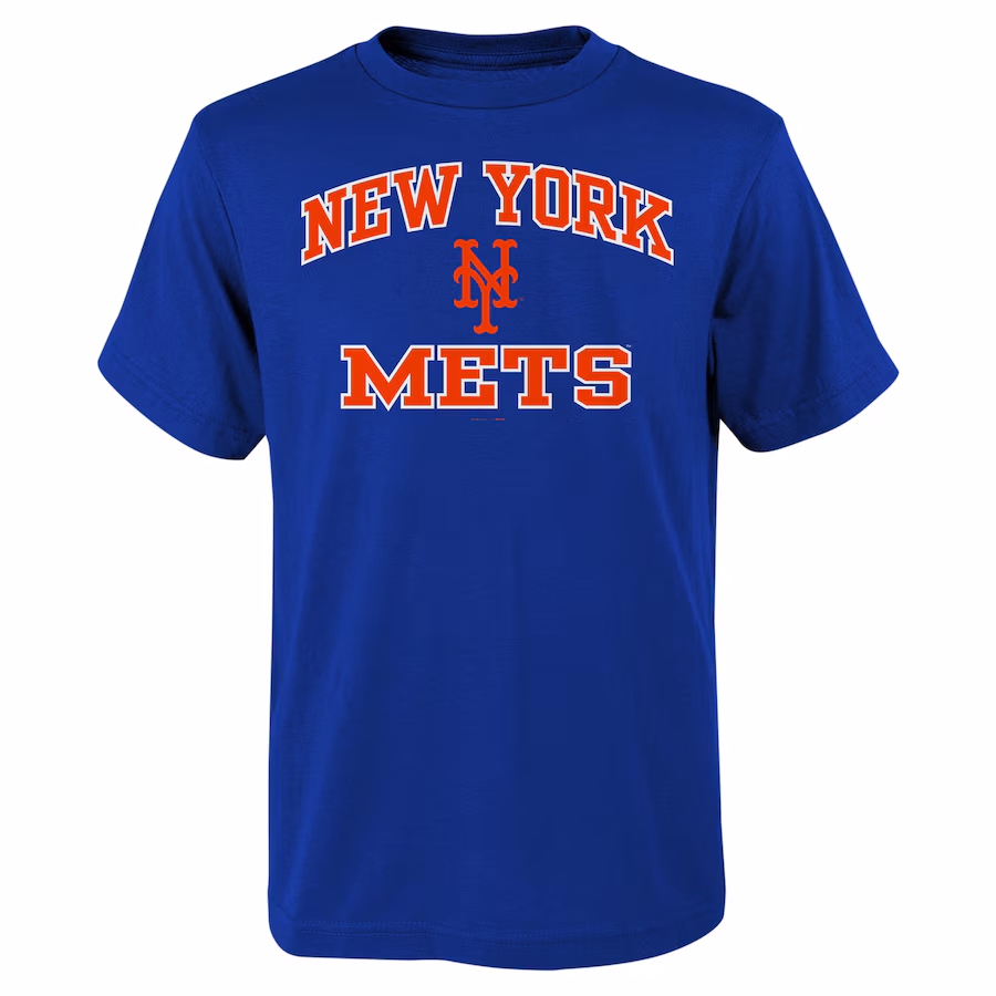 Youth New York Mets Royal Heart & Soul T-Shirt
