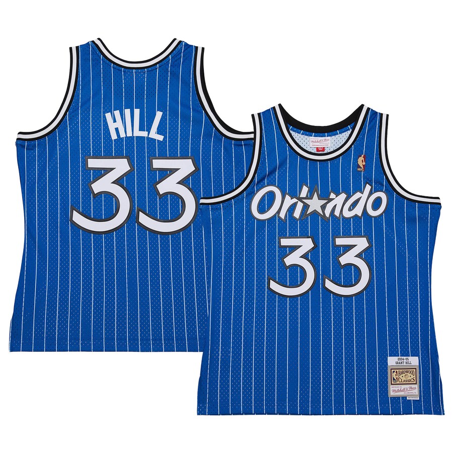 Men's Orlando Magic Grant Hill Mitchell & Ness Blue 2004/05 Hardwood Classics Swingman Jersey