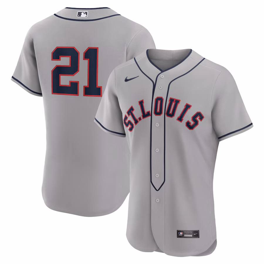 Men's St. Louis Cardinals Lars Nootbaar Nike Gray 2024 Rickwood Classic Authentic Player Jersey