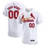 Men's St. Louis Cardinals Nike White Home Elite Custom Jersey