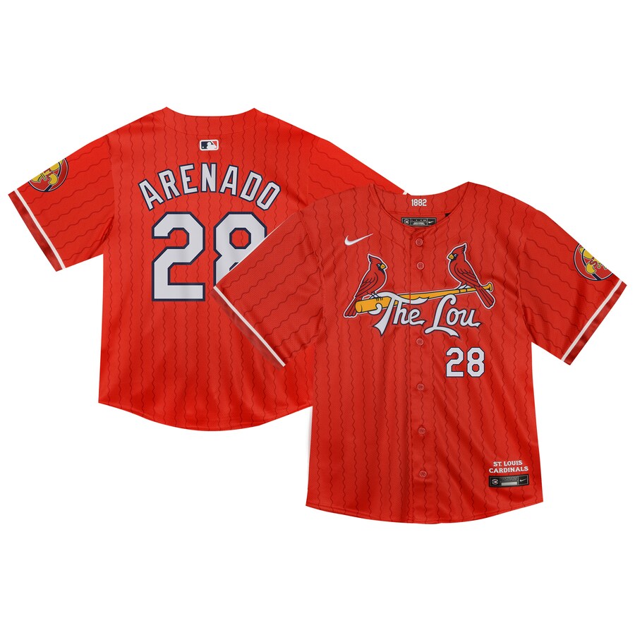 Toddler St. Louis Cardinals Nolan Arenado Nike Red 2024 City Connect Limited Player Jersey
