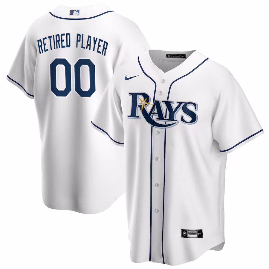 Men's Tampa Bay Rays Nike White Home Pick-A-Player Retired Roster Replica Jersey
