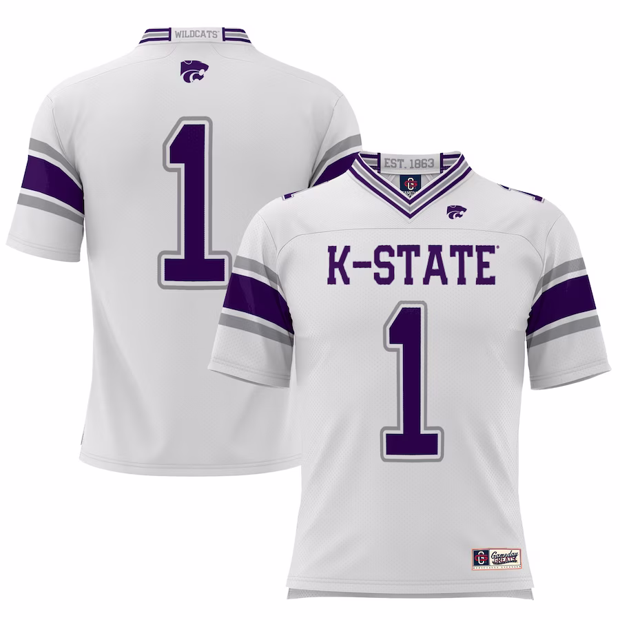 #1 Kansas State Wildcats GameDay Greats Football Jersey �?White