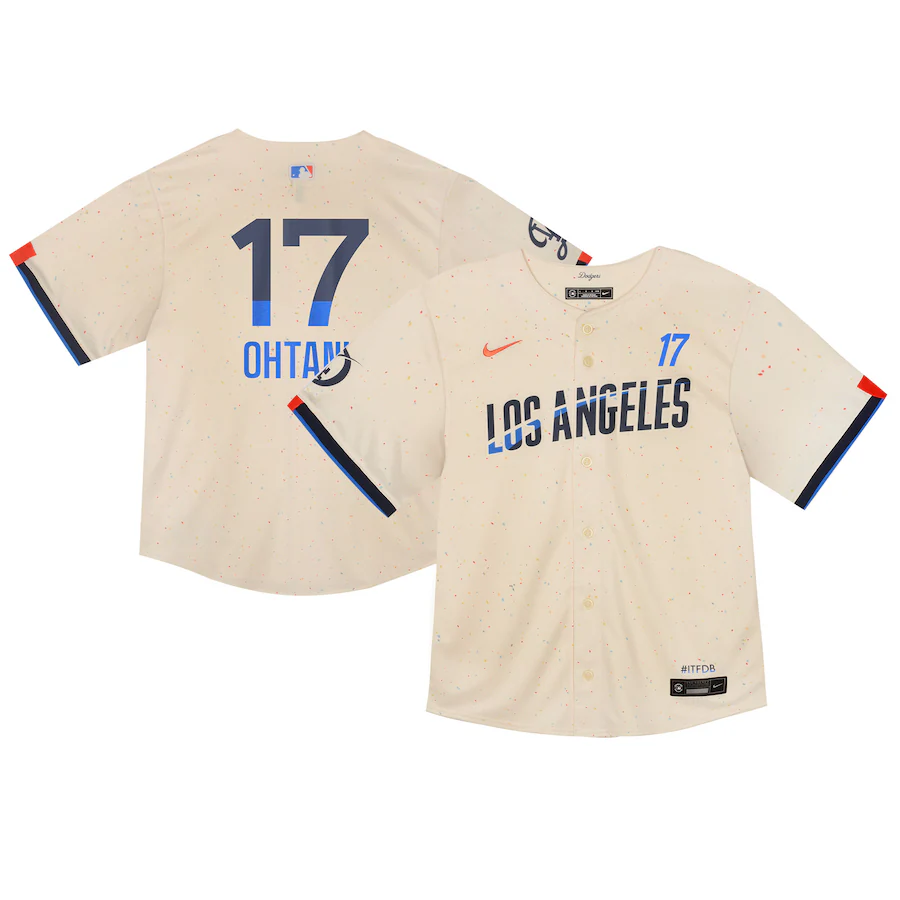 Toddler Los Angeles Dodgers Shohei Ohtani Nike Cream 2024 City Connect Limited Player Jersey