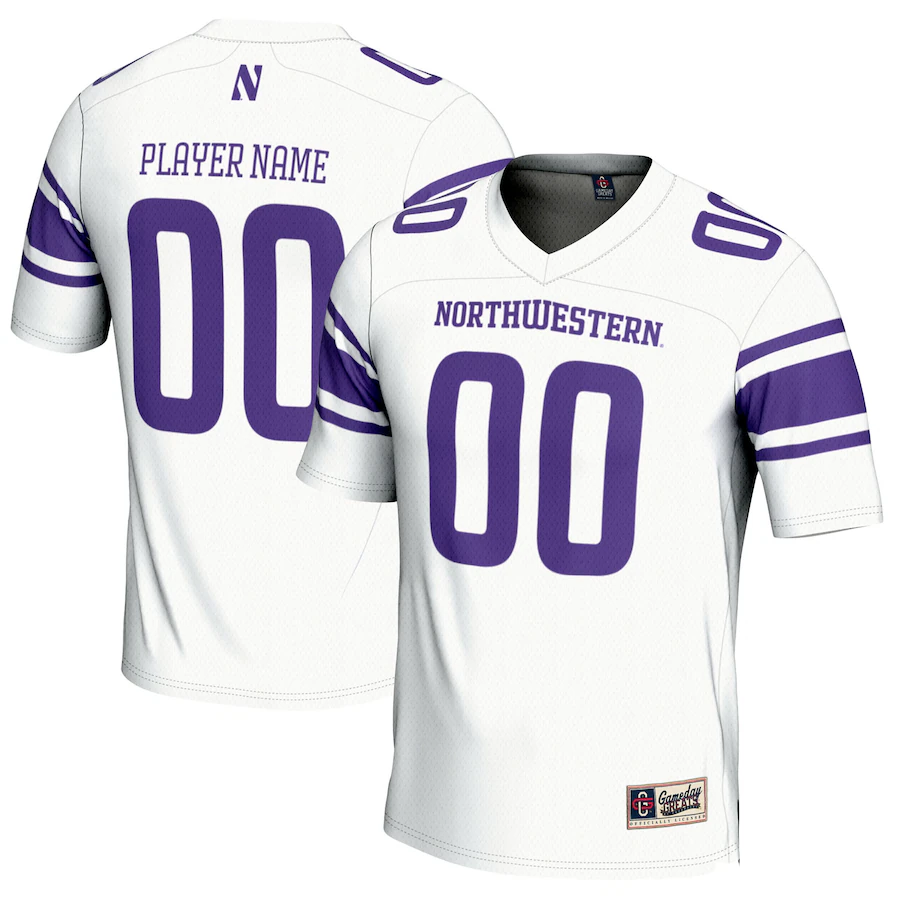 Northwestern Wildcats GameDay Greats NIL Pick-A-Player Football Jersey - White