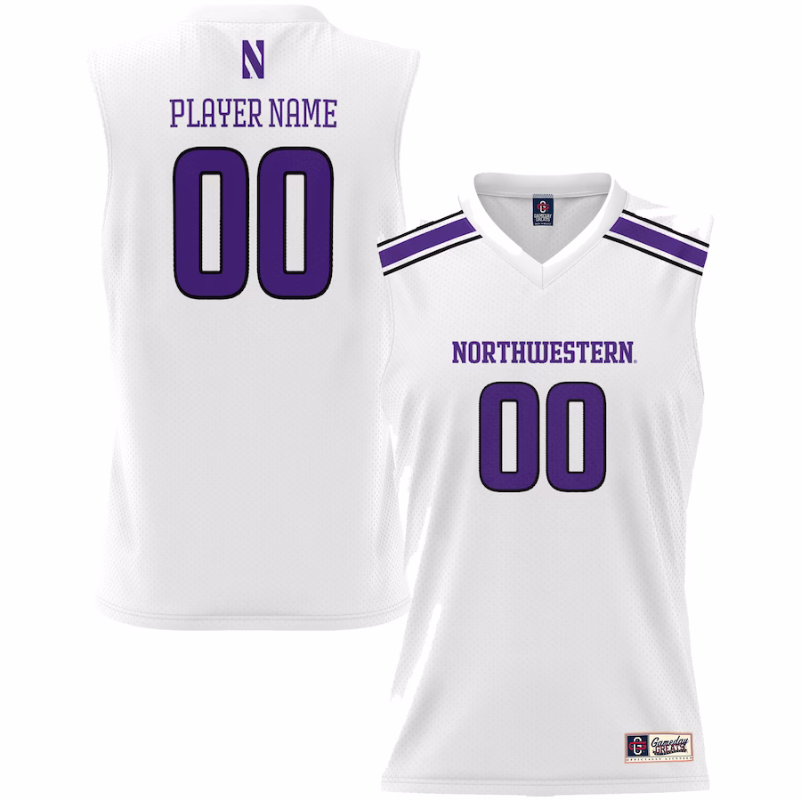 Northwestern Wildcats GameDay Greats Unisex Lightweight NIL Pick-A-Player Women's Basketball Jersey - White