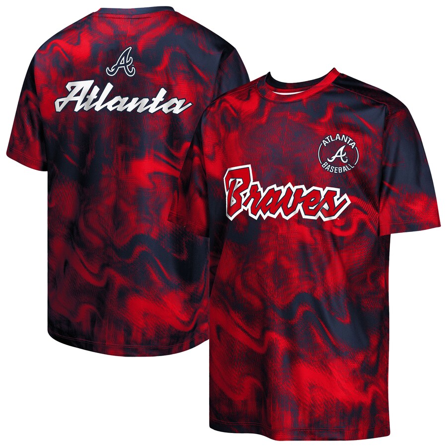 Youth Atlanta Braves Navy/Red Pinch Hitter T-Shirt