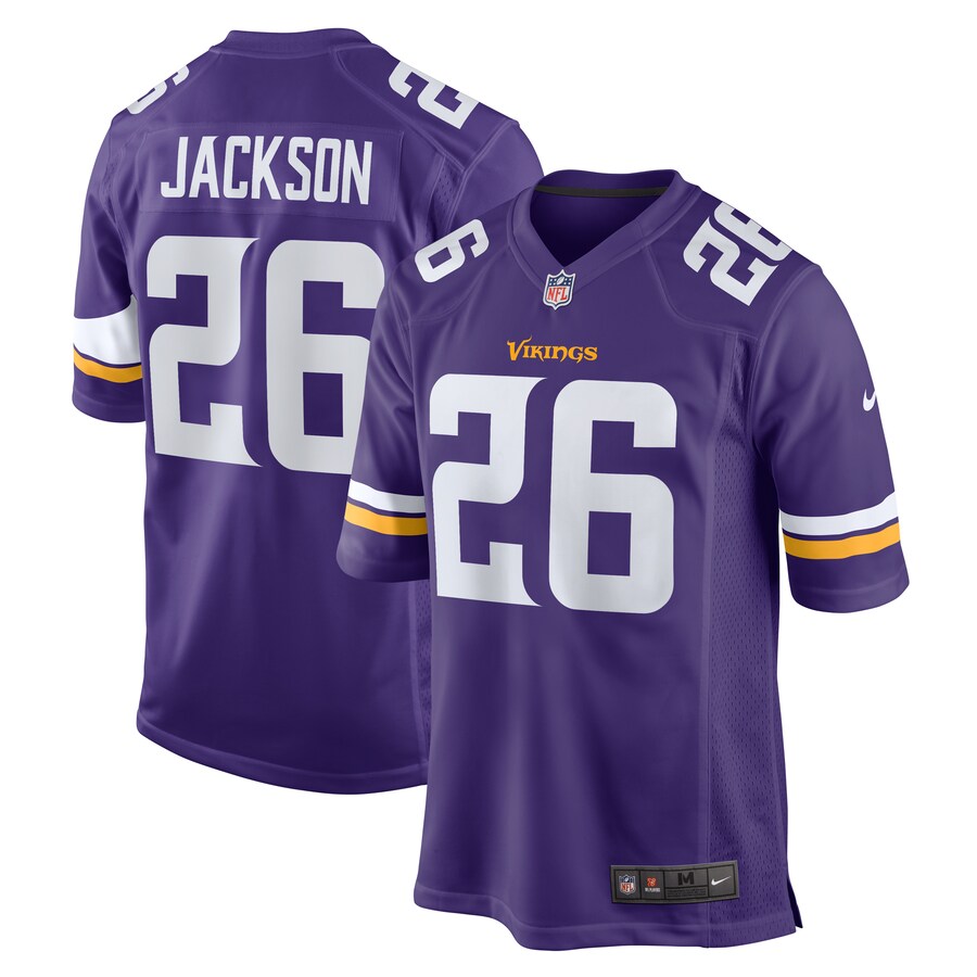 Men's Minnesota Vikings Theo Jackson Nike Purple Game Jersey