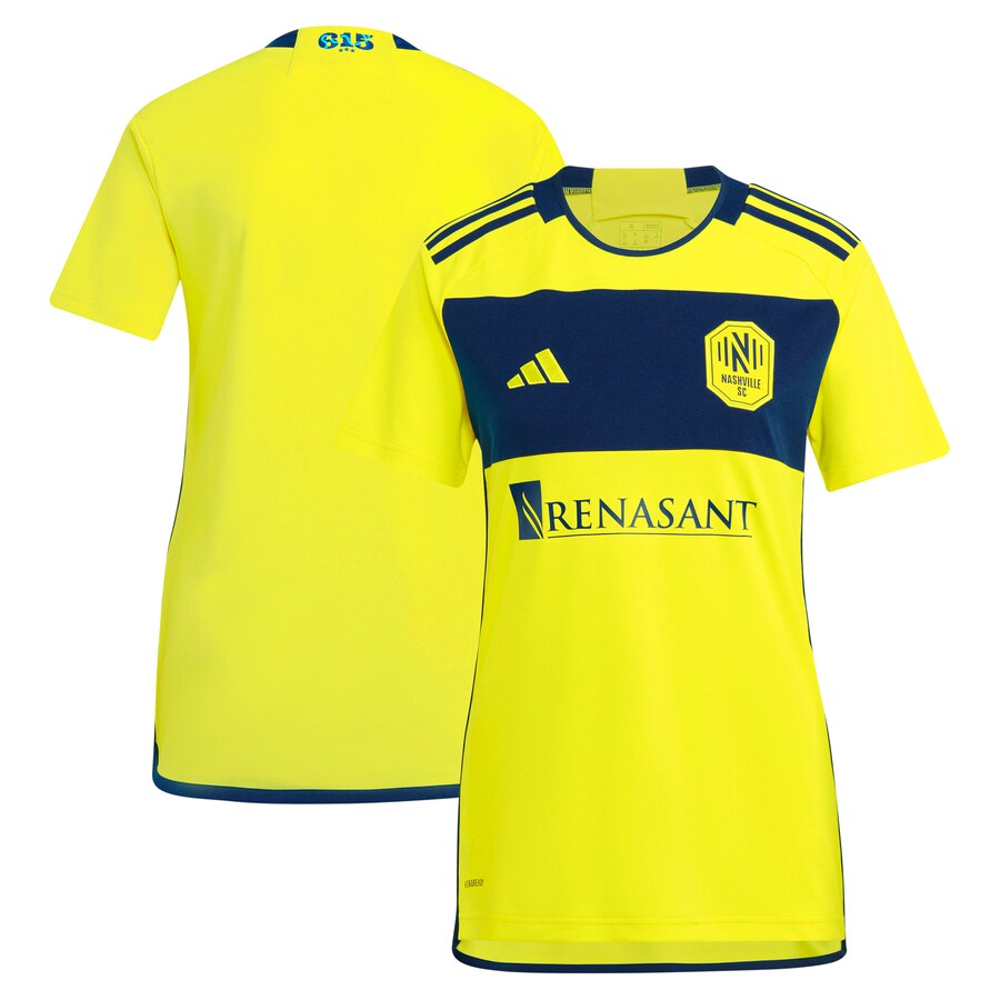 Women's Nashville SC  adidas Yellow 2024 The 615 Kit Replica Jersey