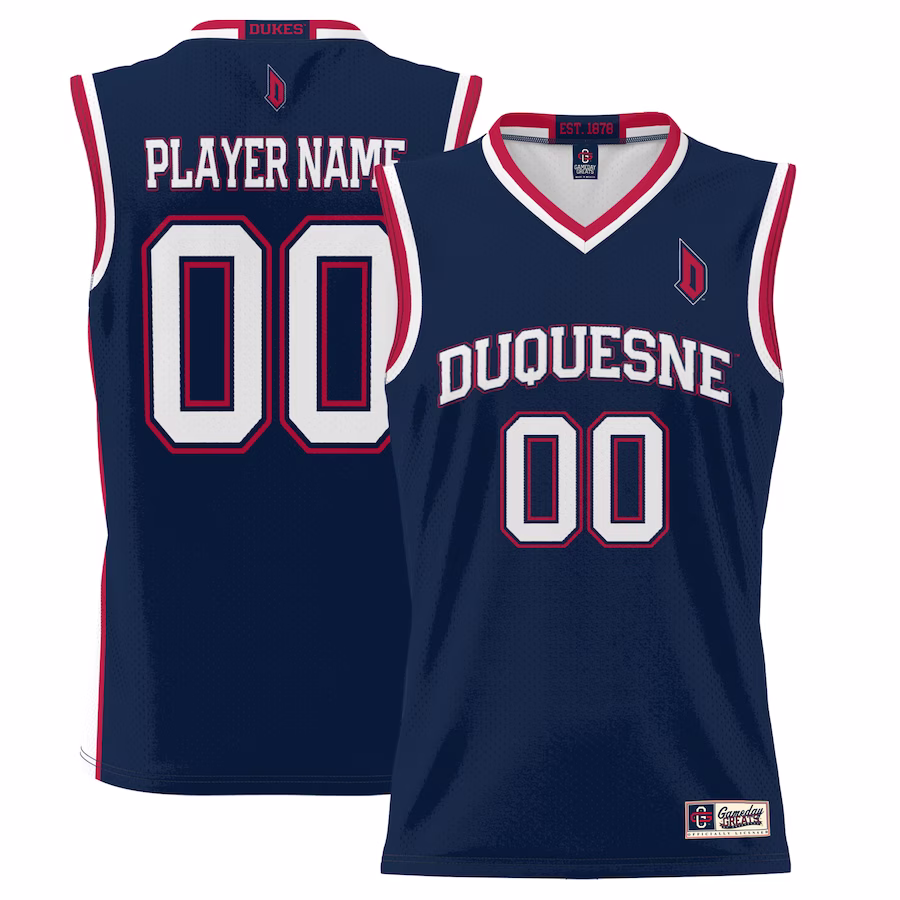 Duquesne Dukes GameDay Greats  Lightweight NIL Pick-A-Player Basketball Jersey - Navy