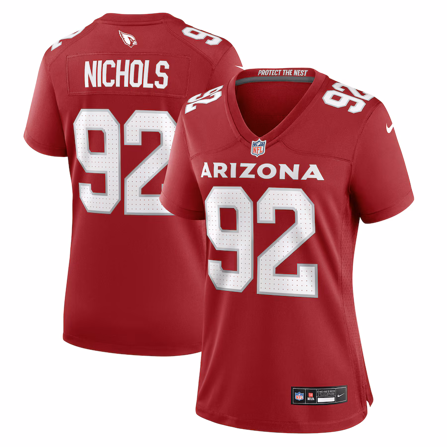 Women's Arizona Cardinals Bilal Nichols Nike Cardinal Game Jersey