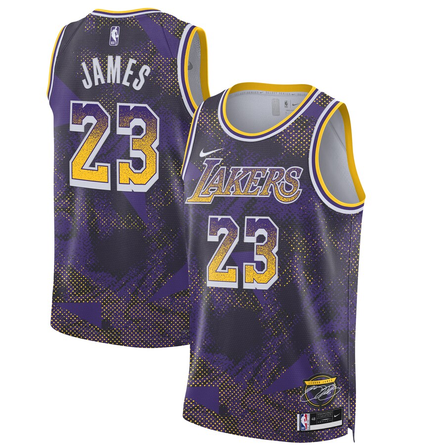 Unisex Los Angeles Lakers LeBron James Nike Purple 2025 Select Series Swingman Player Jersey