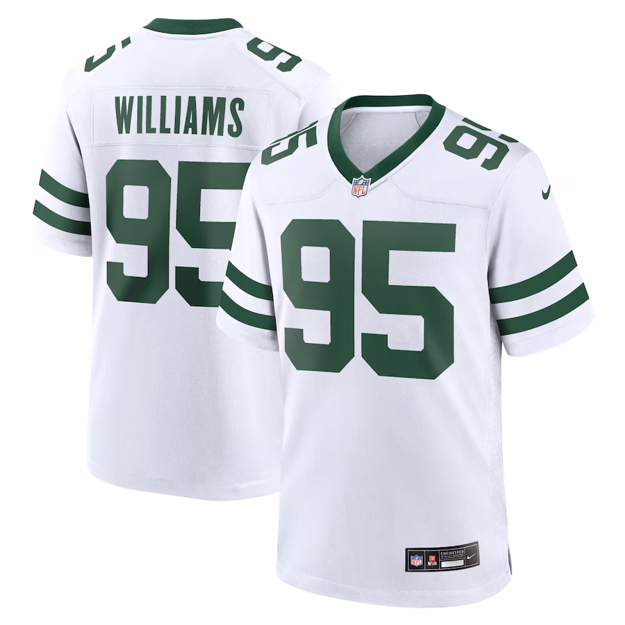 Men's New York Jets Quinnen Williams Nike Legacy White Game Jersey