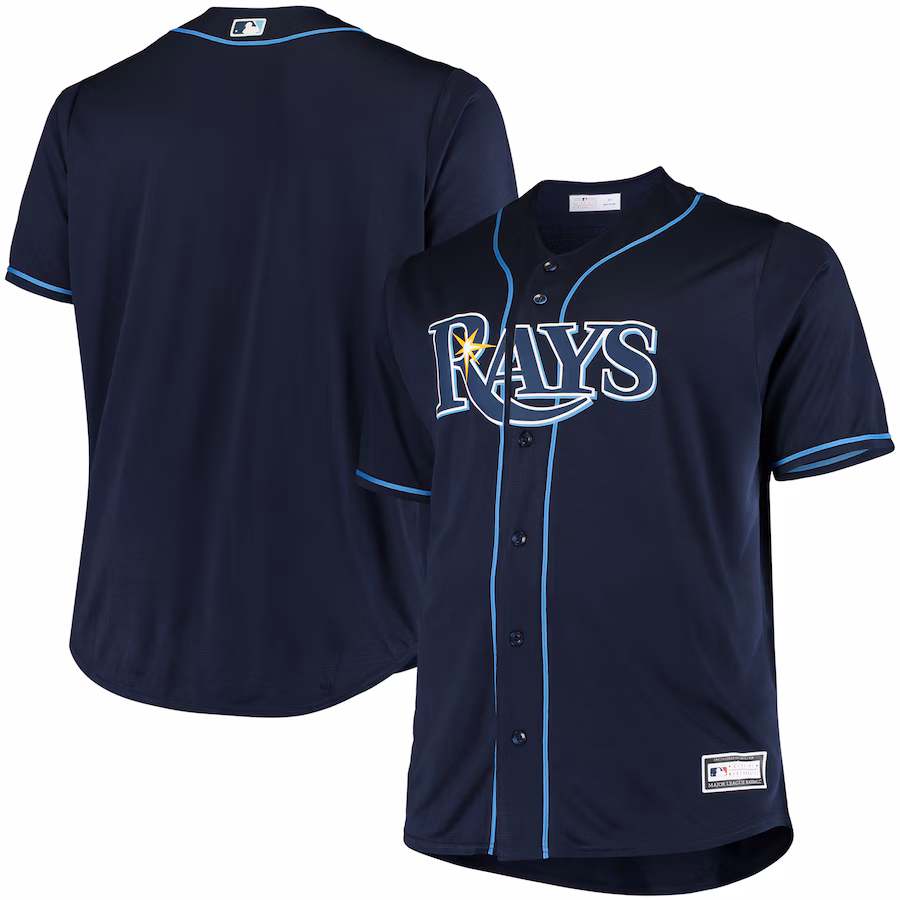 Men's Tampa Bay Rays Navy Big & Tall Replica Alternate Team Jersey