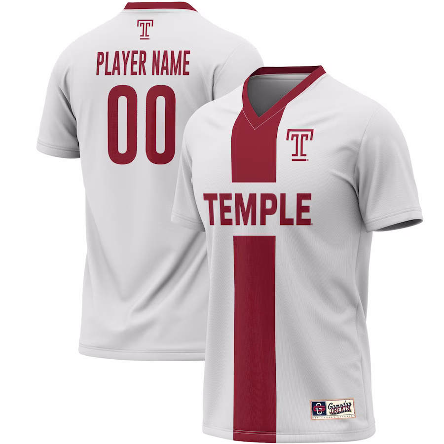 Temple Owls GameDay Greats NIL Pick-A-Player Lightweight Soccer Jersey - White