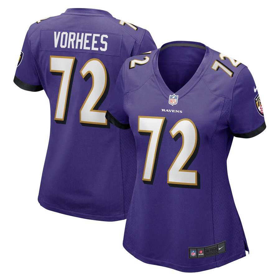 Women's Baltimore Ravens Andrew Vorhees Nike Purple Game Jersey