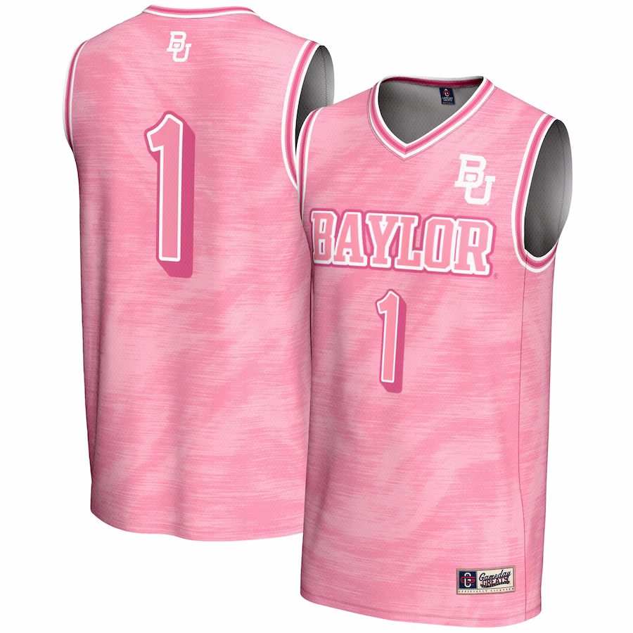 #1 Baylor Bears GameDay Greats Unisex Lightweight Basketball Fashion Jersey - Pink