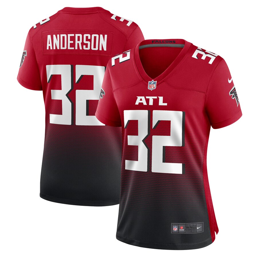 Women's Atlanta Falcons Jamal Anderson Nike Red Retired Game Jersey