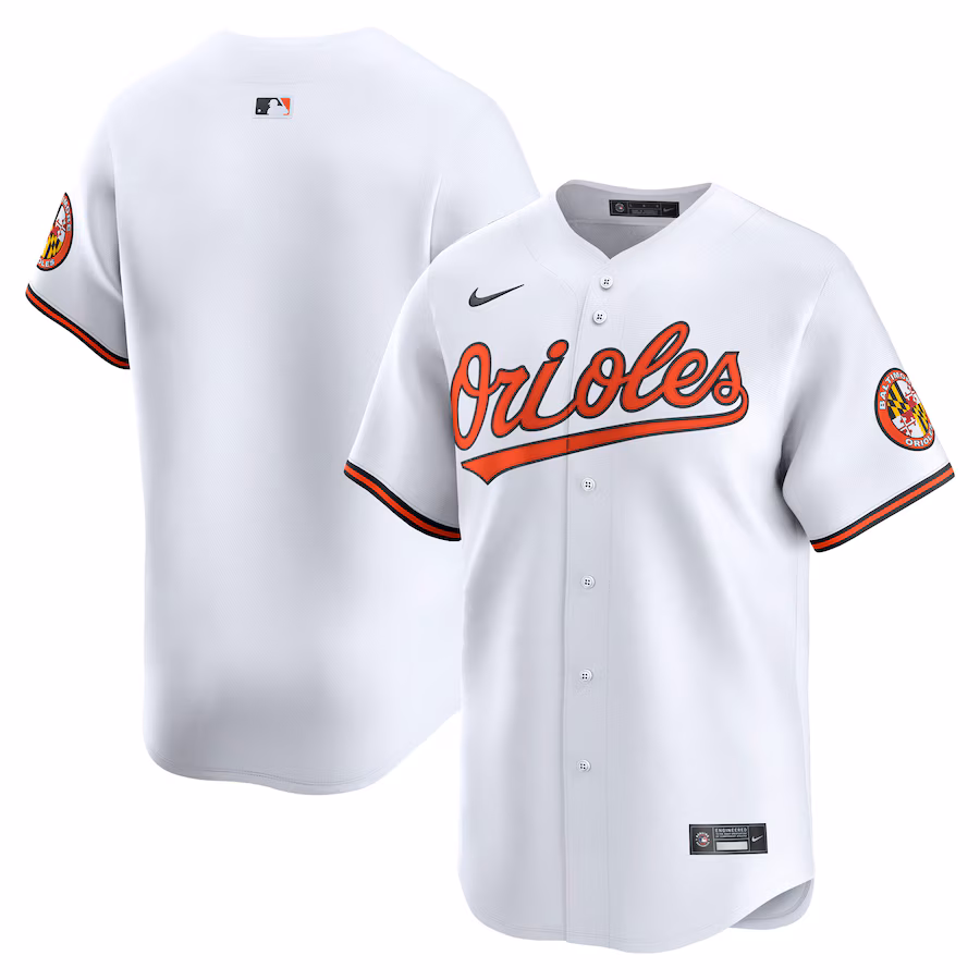 Men's Baltimore Orioles Nike Limited White Home Blank Replica Jersey