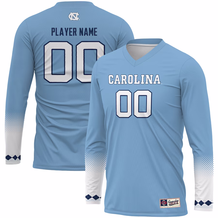 North Carolina Tar Heels GameDay Greats Youth Pick-A-Player NIL Women's Volleyball Jersey - Carolina Blue