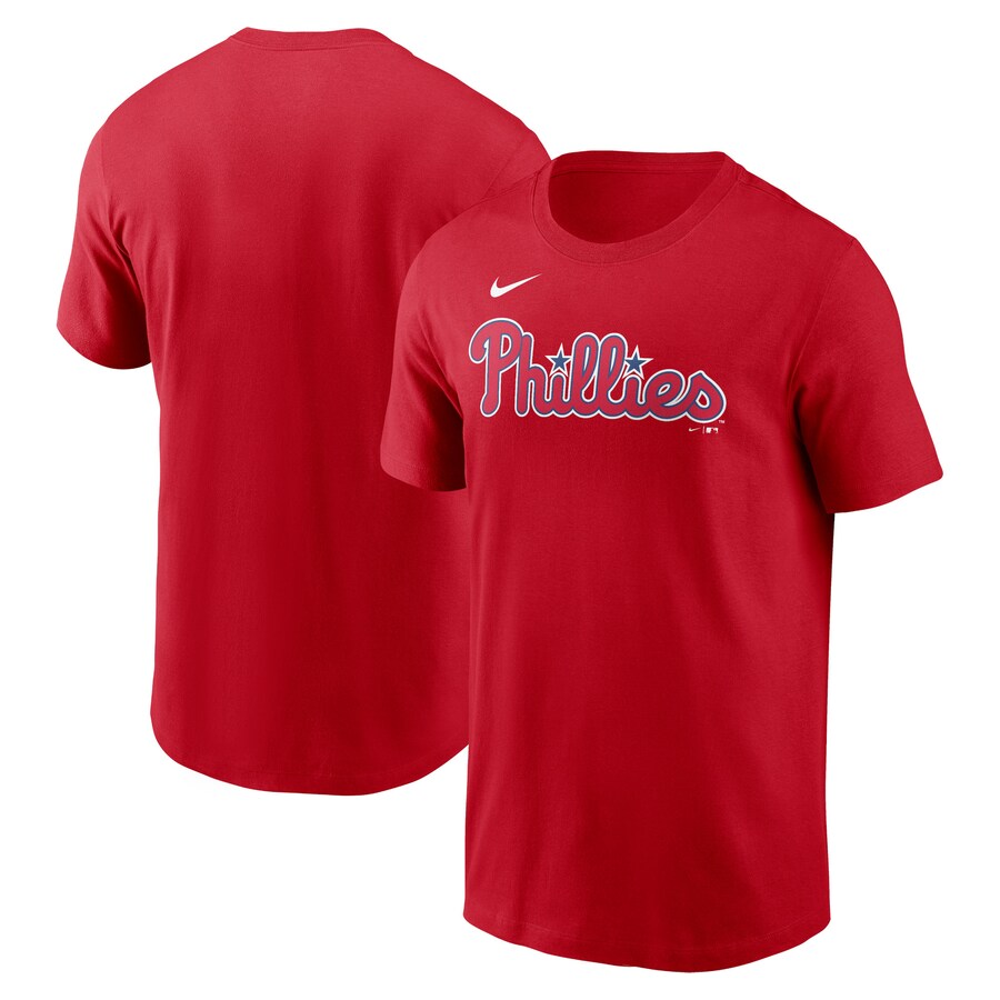 Men's Philadelphia Phillies Nike Red Fuse Wordmark T-Shirt