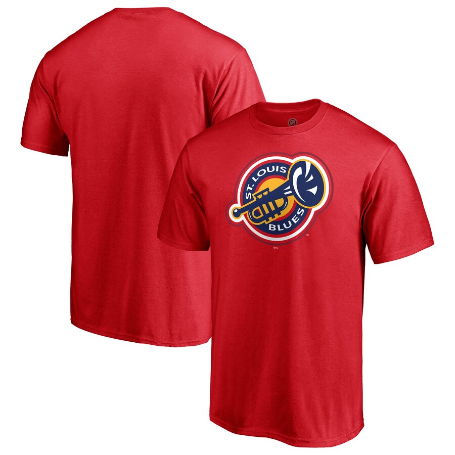 Men's St. Louis Blues Red Special Edition Secondary Logo T-Shirt