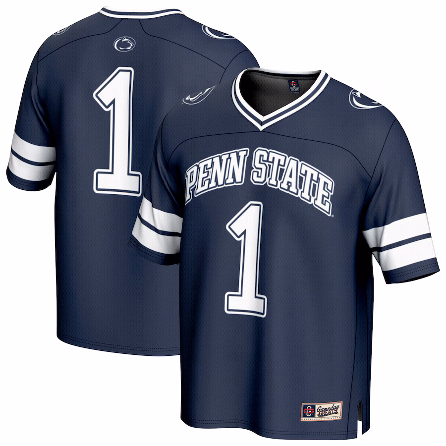Youth GameDay Greats #1 Navy Penn State Nittany Lions Lightweight Collegiate Football Fashion Jersey