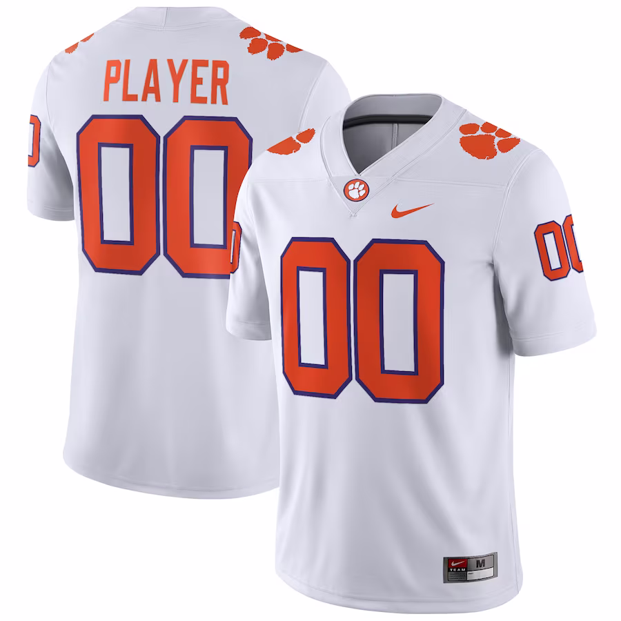 Clemson Tigers Nike NIL Pick-A-Player Game Jersey - White