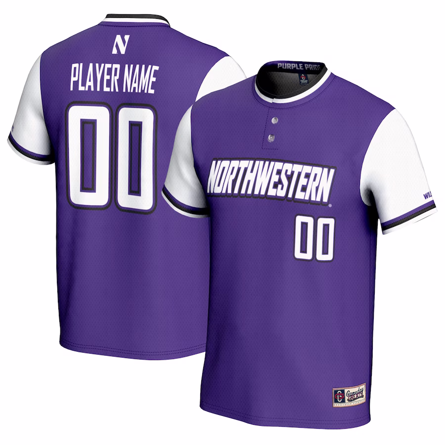 Northwestern Wildcats GameDay Greats Youth NIL Pick-A-Player Lightweight Softball Jersey - Purple