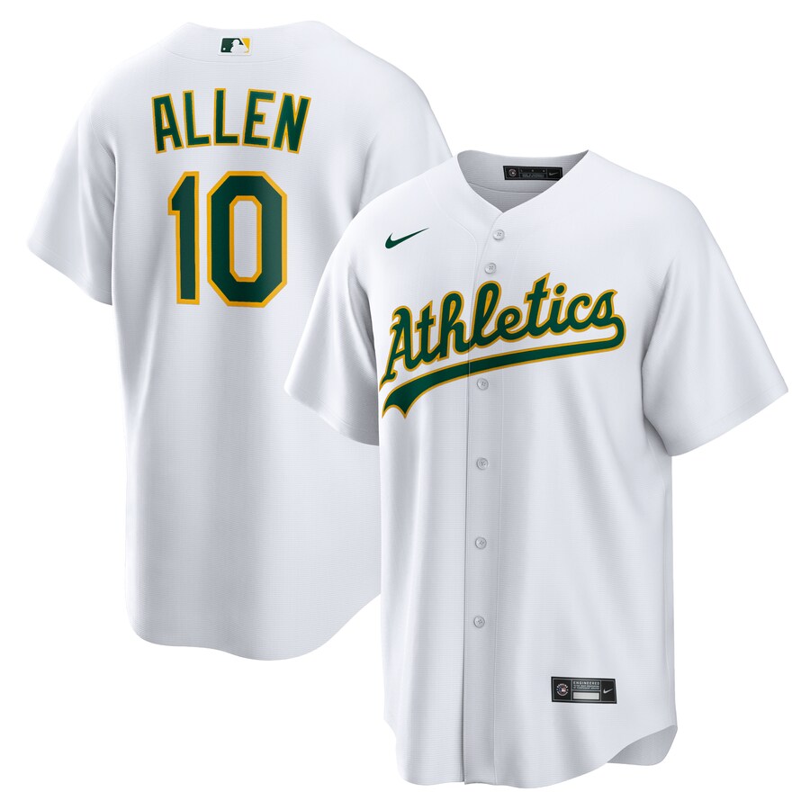 Men's Oakland Athletics Nick Allen Nike White Home Replica Jersey