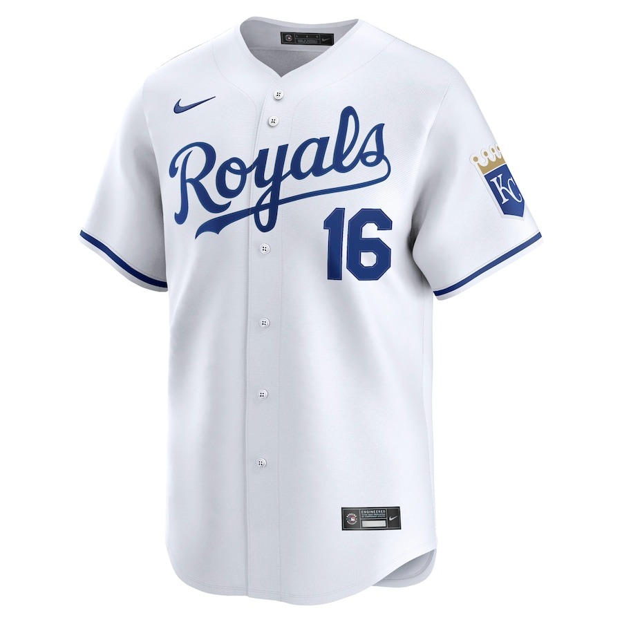 Men's Kansas City Royals Bo Jackson Nike White Home Limited Player Jersey
