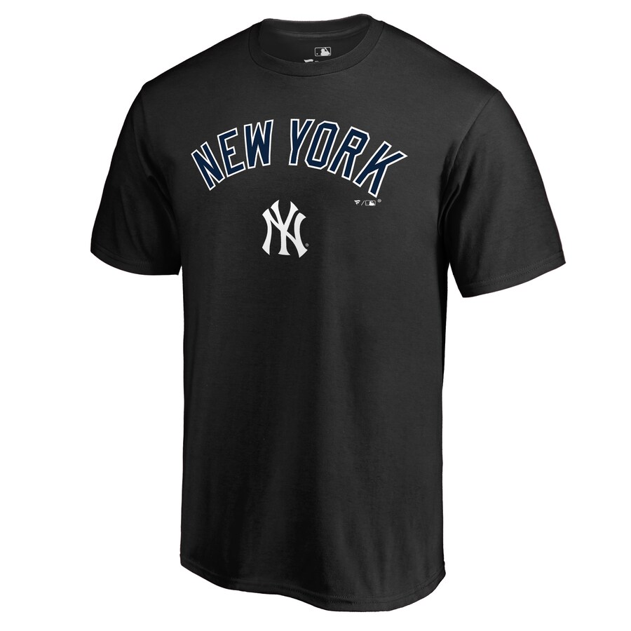 Men's New York Yankees Black Team Lockup T-Shirt