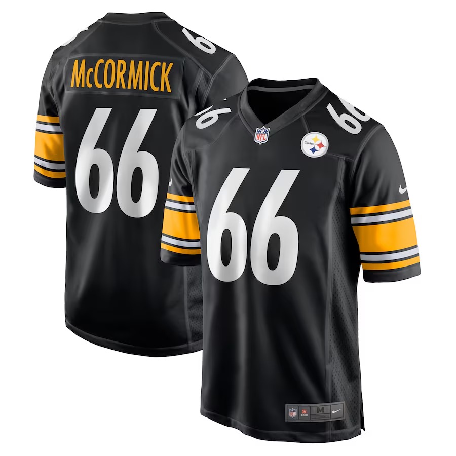 Men's Pittsburgh Steelers Mason McCormick Nike Black Game Jersey