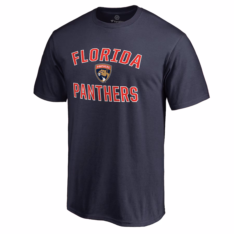 Men's Florida Panthers Navy Victory Arch T-Shirt