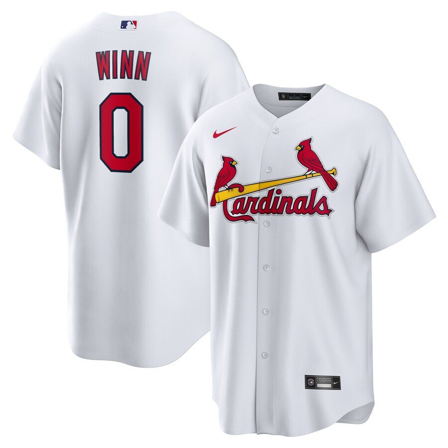 Men's St. Louis Cardinals Masyn Winn Nike White Home Replica Jersey