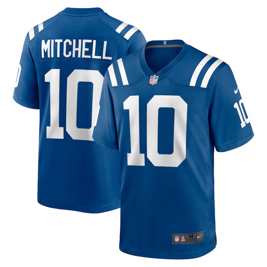 Men's Indianapolis Colts Adonai Mitchell Nike Royal Player Game Jersey