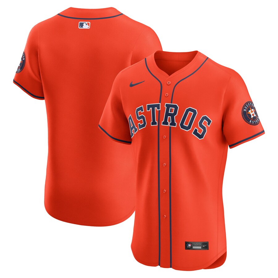 Men's Houston Astros Nike Orange Alternate Elite Jersey