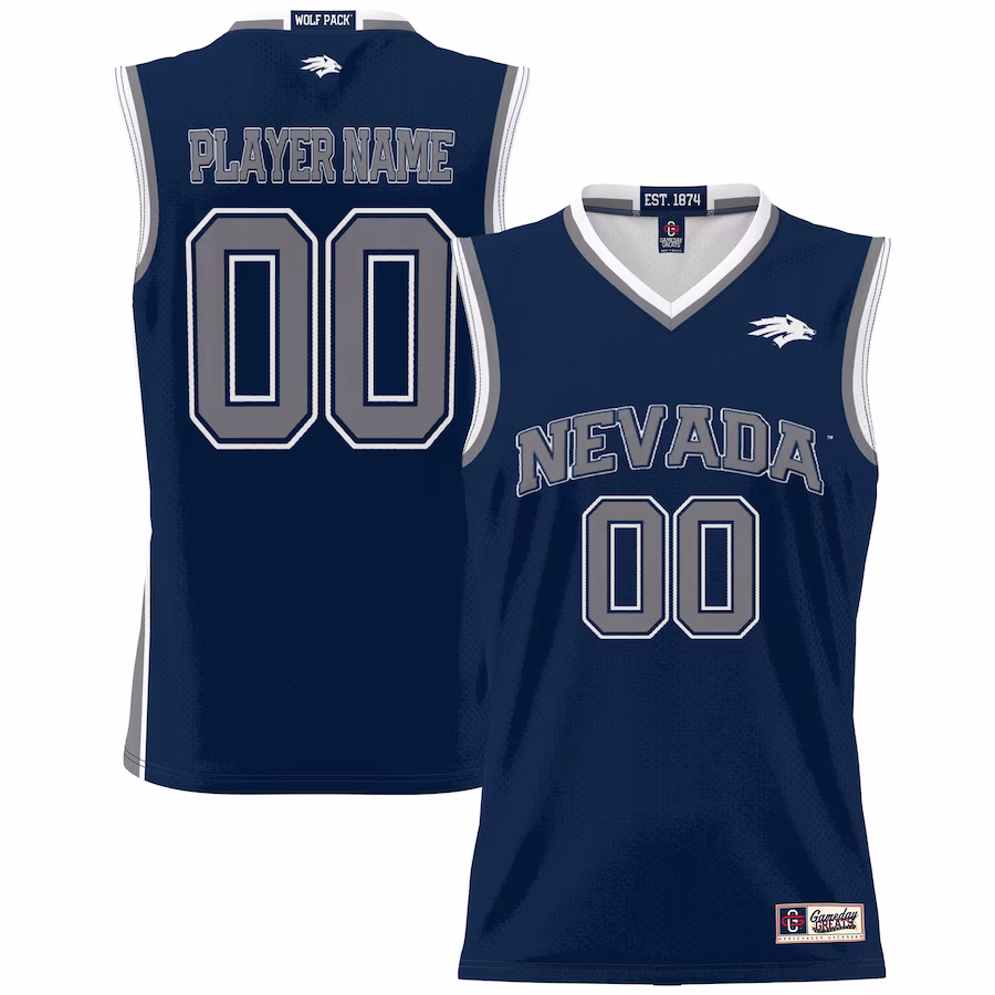 Nevada Wolf Pack GameDay Greats Men's NIL Pick-A-Player Lightweight Basketball Jersey - Navy