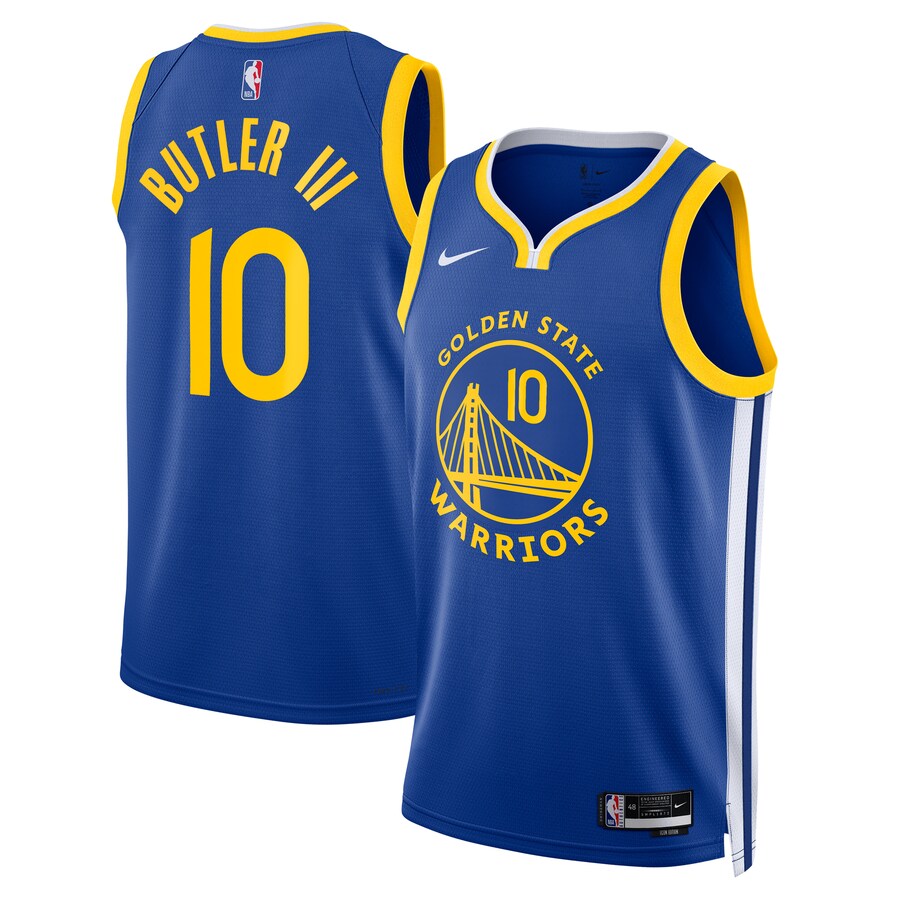 Unisex Golden State Warriors Jimmy Butler Nike Royal Swingman Jersey - Icon Edition