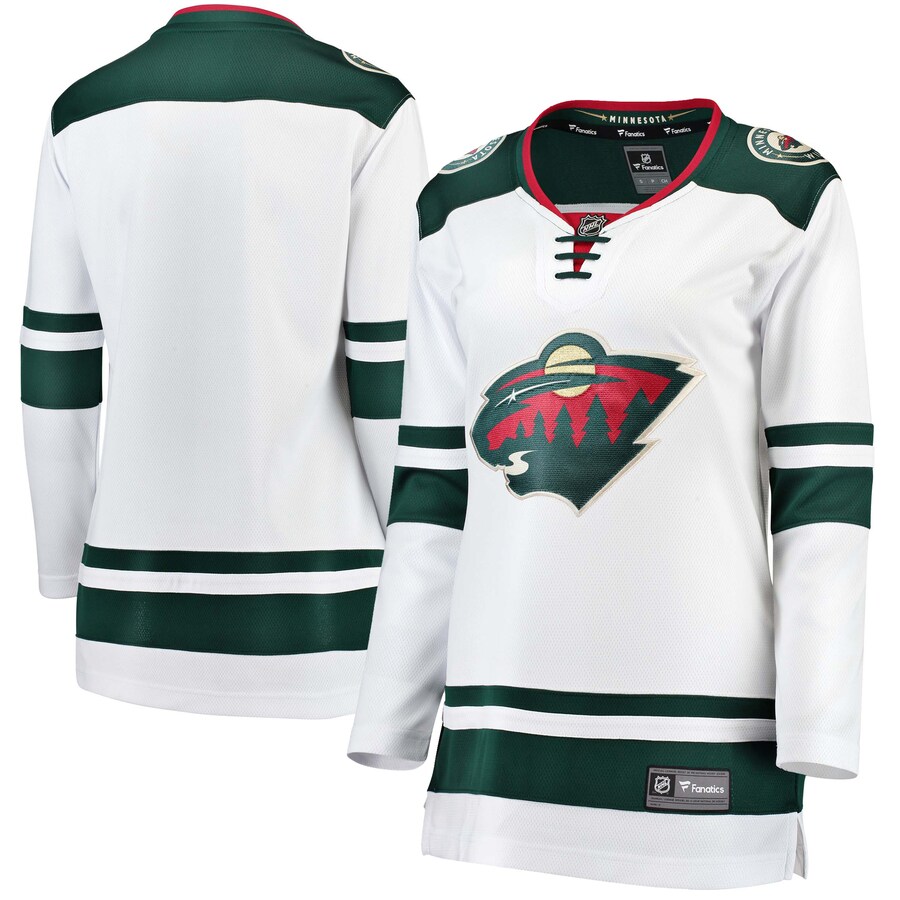 Women's Minnesota Wild Fanatics Branded White Away Breakaway Jersey