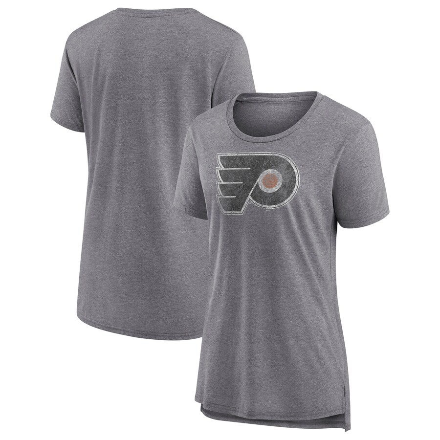 Women's Philadelphia Flyers Fanatics Heather Gray Special Edition 2.0 Modern T-Shirt