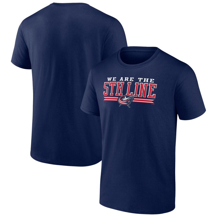 Men's Columbus Blue Jackets Navy Ice Cluster T-Shirt
