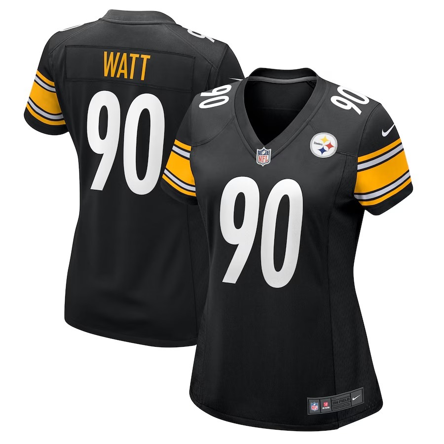 Women's Pittsburgh Steelers T.J. Watt Nike Black Game Jersey
