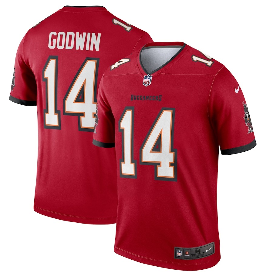 Men's Tampa Bay Buccaneers Chris Godwin Nike Red Team Legend Player Performance Top