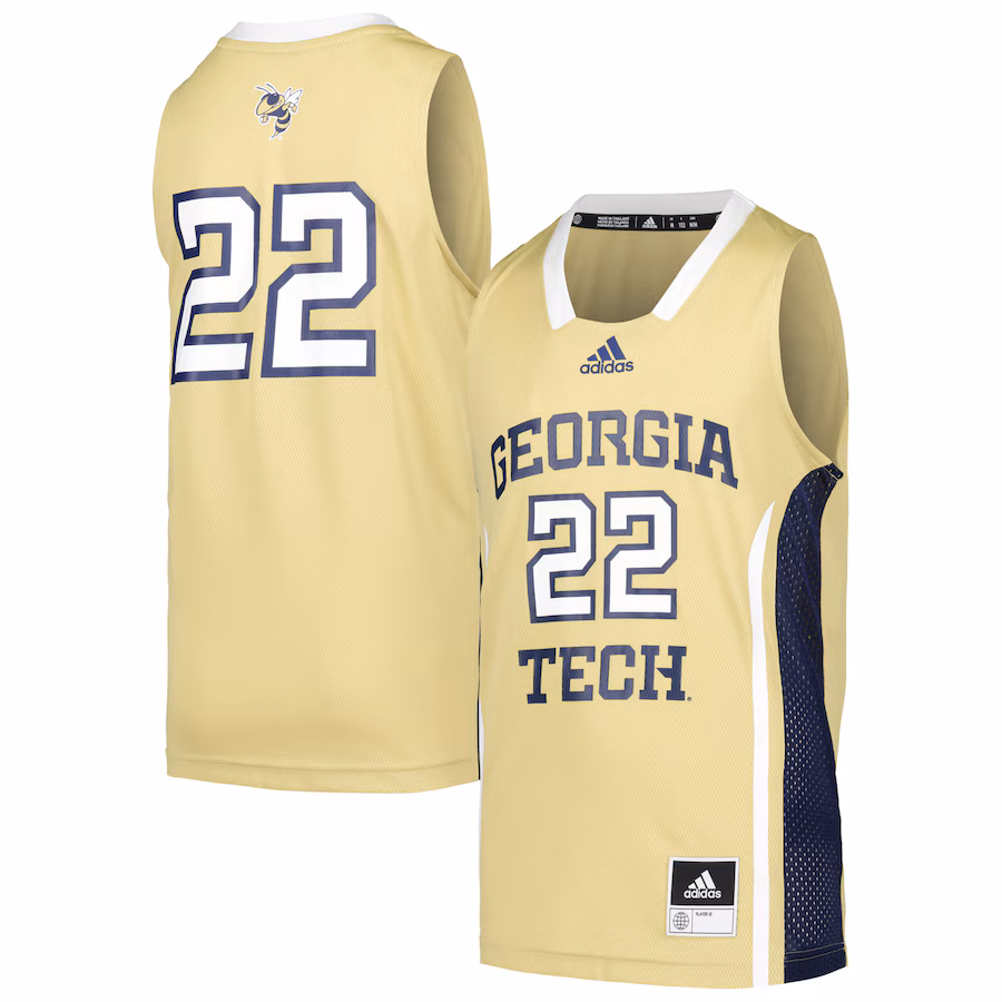 #22 Georgia Tech Yellow Jackets adidas Youth Swingman Jersey - Gold