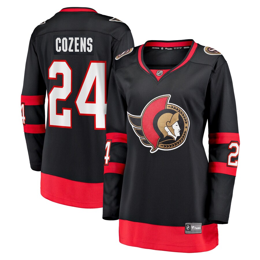 Women's Ottawa Senators Dylan Cozens Fanatics Black Home Breakaway Player Jersey
