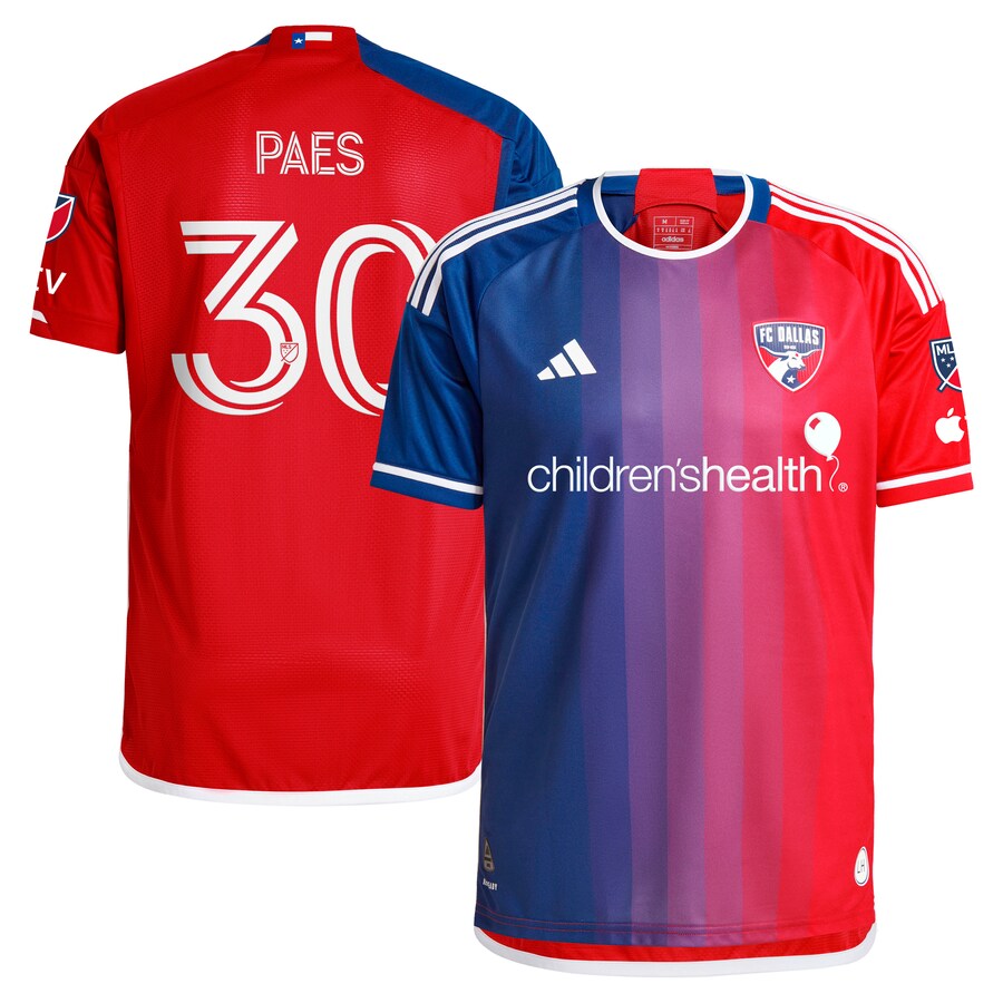 Men's FC Dallas Maarten Paes adidas Navy 2024 After Burner Authentic Player Jersey