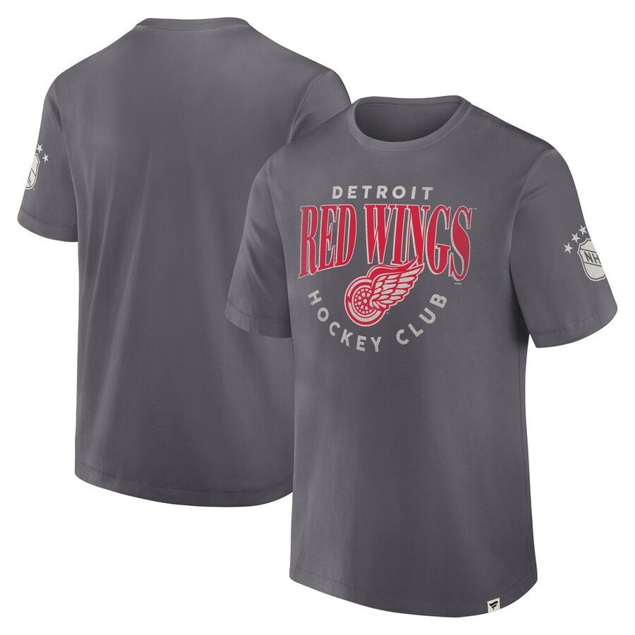 Men's Detroit Red Wings Fanatics Gray Decades Collection Made To Last T-Shirt